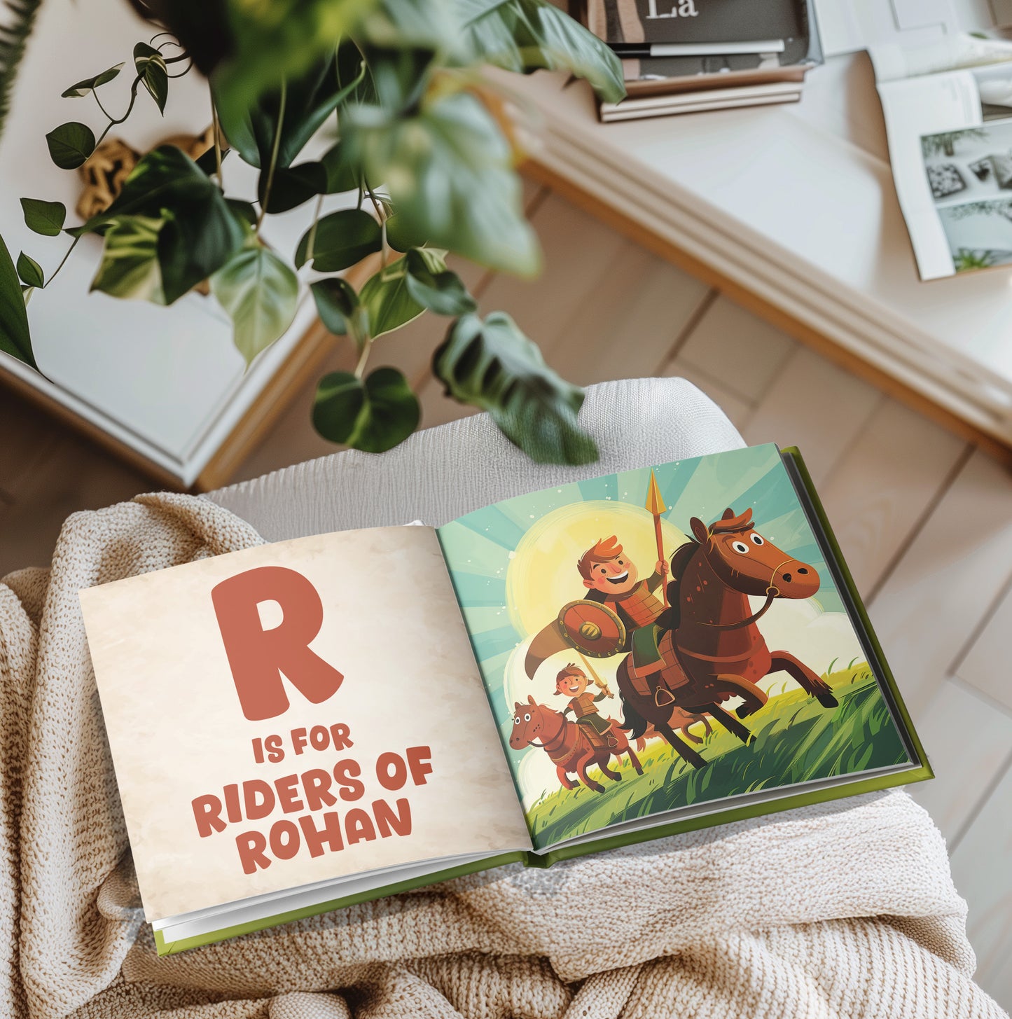 Lord of the Rings ABC Book - Hardcover 15 cm - Baby Book inspiriert by Lotr - Fantasy Themed Babybook Nursery