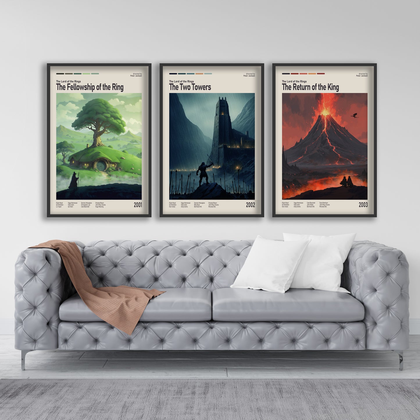 Movie Poster Set Lotr - Lord of the Rings Art Prints - Trio Poster Set