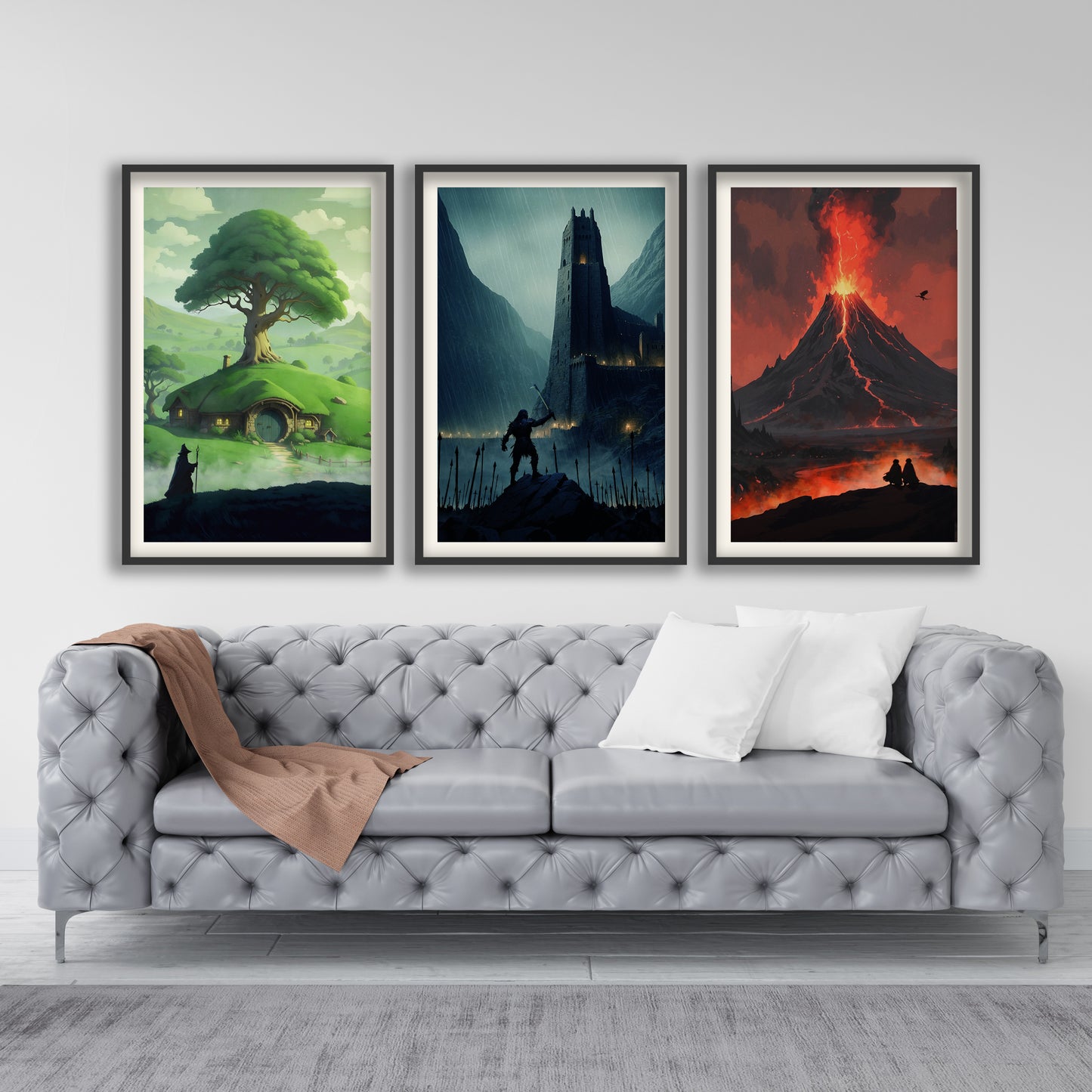 Quest of the Ring - Lord of the Rings Poster Set - LOTR Wall Art