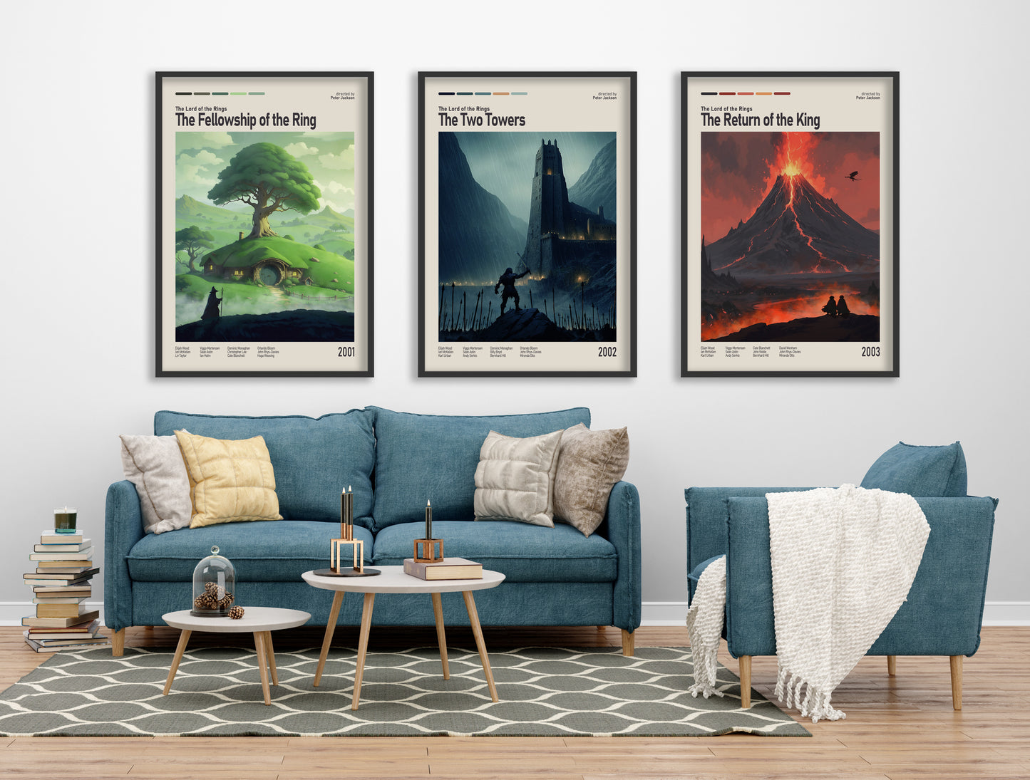 Movie Poster Set Lotr - Lord of the Rings Art Prints - Trio Poster Set