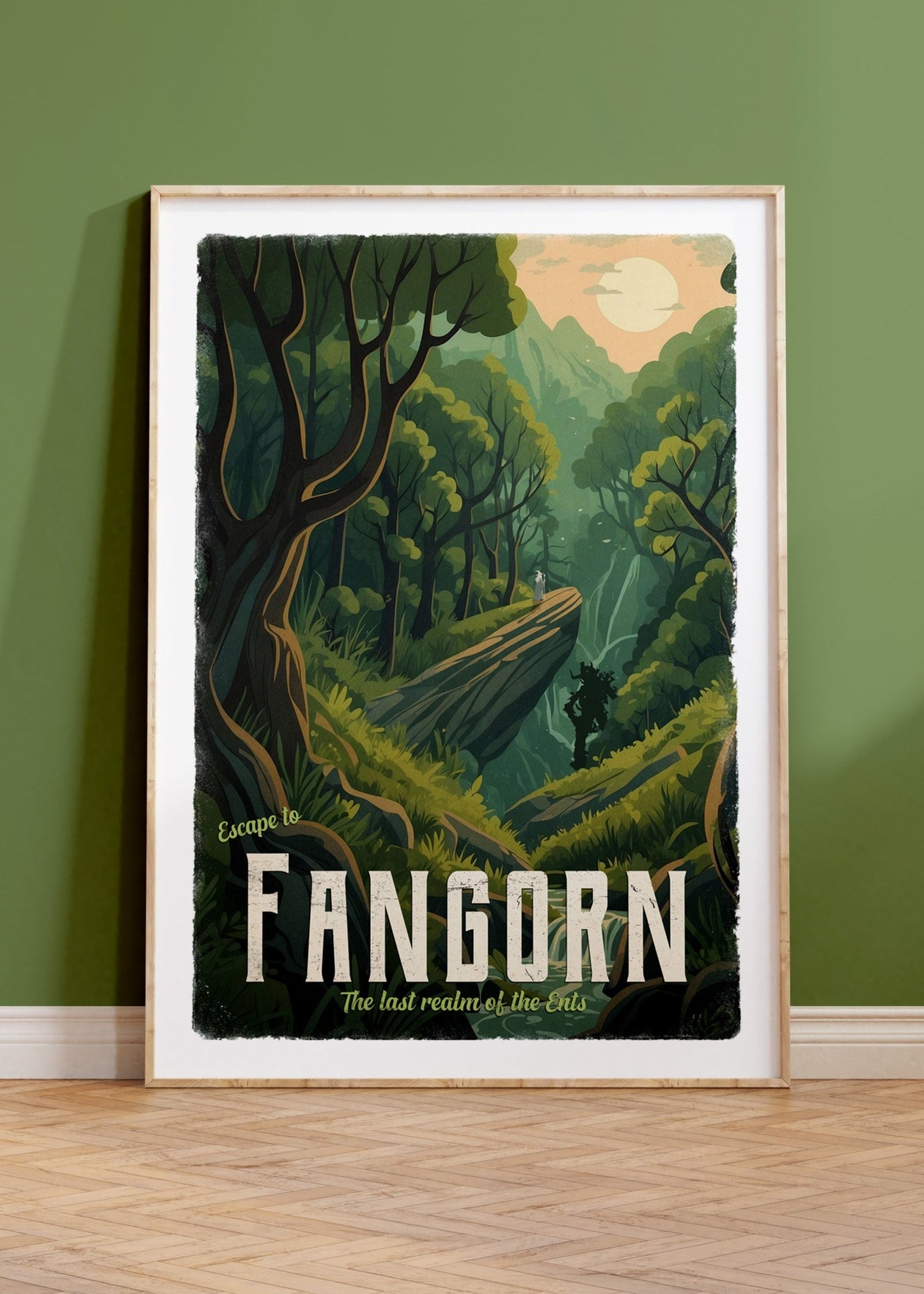 FULL SET - Lord of the Rings Travel Poster Set, The Shire, Erebor, Rivendell and more, Lotr Wall Art, Middle Earth Travel Poster