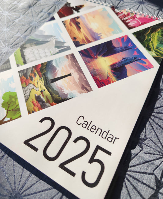 Lord of the Rings Calendar 2025 - With 12 Different Locations - Middle Earth Calendar 2025 - Tolkien Art Desk Calendar