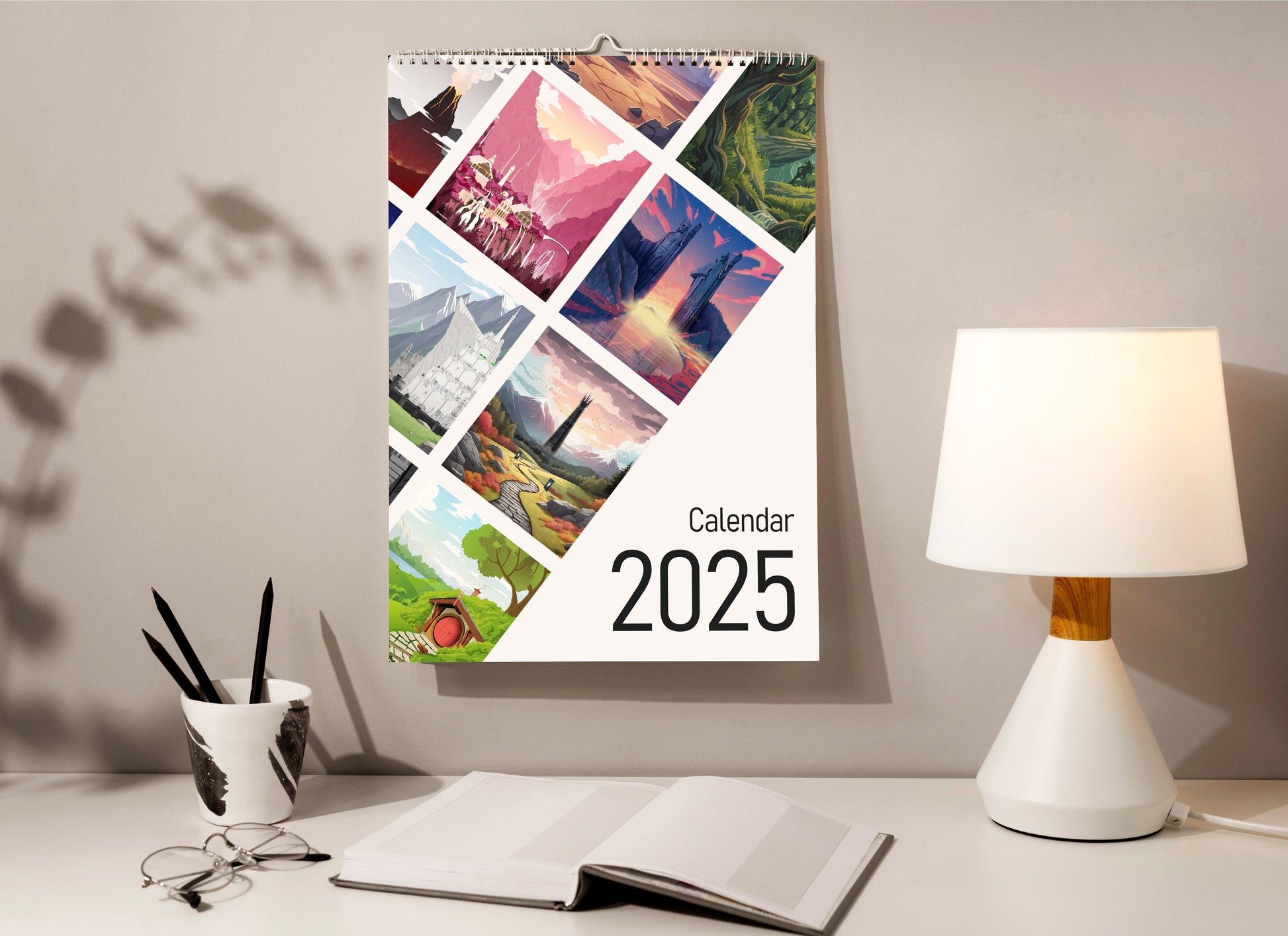 Calendario Da Parete 2025 Zen | 30x30 Cm | Per Appuntamenti E Festività - Foto 2