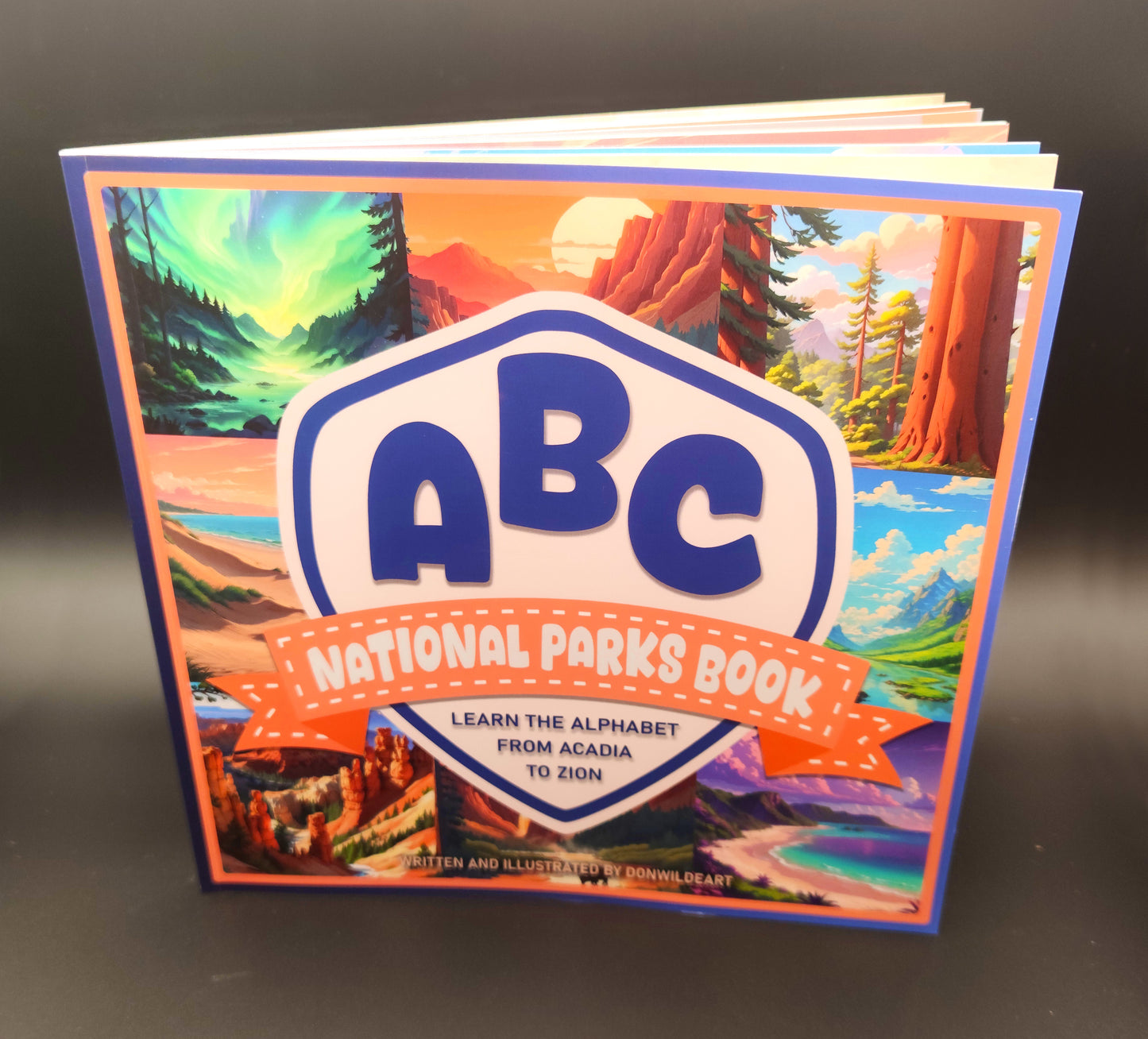 ABC Book National Park - Alphabet Picture Kids Book - Children Toddler Learning Book - 8,3*8,3 inches - 26 Stunning Illustrations