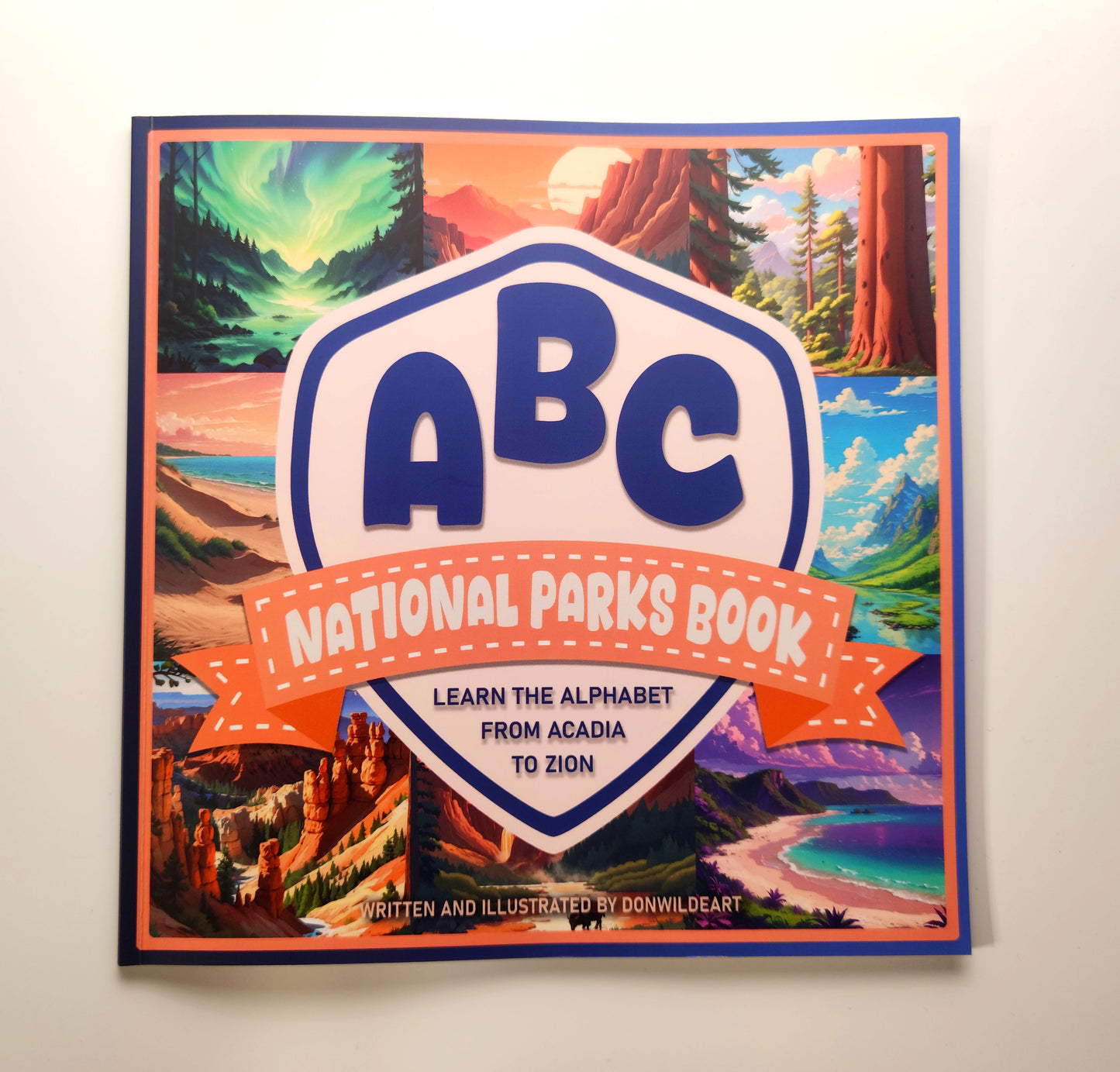 ABC Book National Park - Alphabet Picture Kids Book - Children Toddler Learning Book - 8,3*8,3 inches - 26 Stunning Illustrations