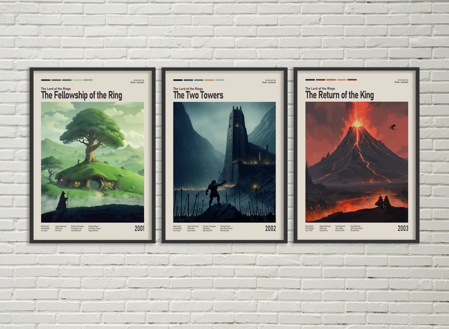 Movie Poster Set Lotr - Lord of the Rings Art Prints - Trio Poster Set