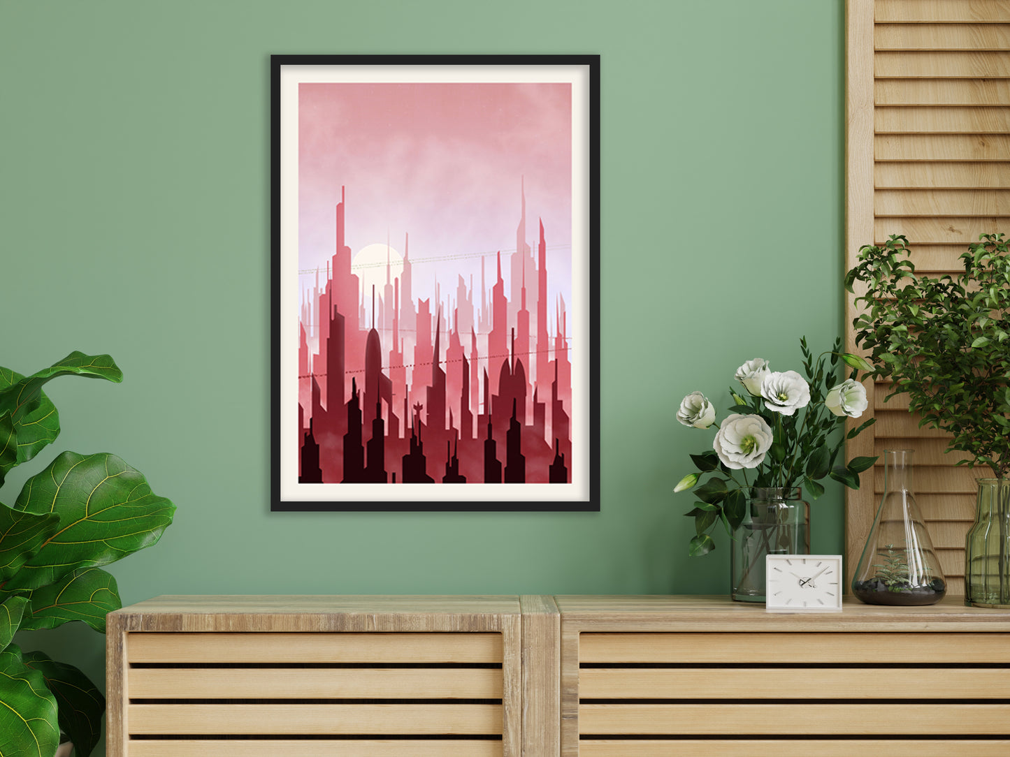 Coruscant - Star Wars Travel Poster, Star Wars Planet Minimalist Poster