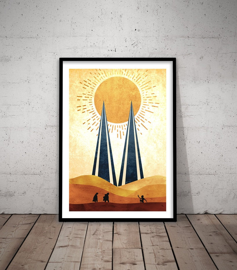 Boho Lord of the Rings Set - Set of 3 Boho Art Prints - Lotr Inspired Print