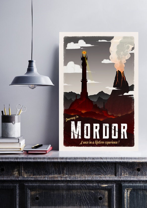 FULL SET - Lord of the Rings Travel Poster Set, No AI Art, The Shire, Erebor, Rivendell and more, Lotr Wall Art, Middle Earth Travel Poster