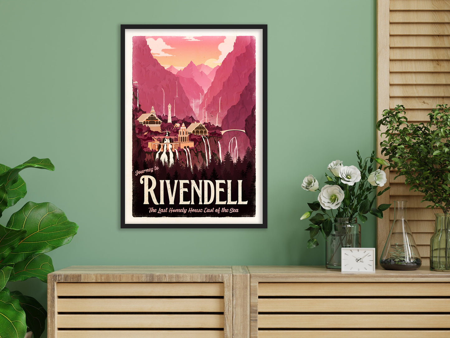 FULL SET - Lord of the Rings Travel Poster Set, No AI Art, The Shire, Erebor, Rivendell and more, Lotr Wall Art, Middle Earth Travel Poster