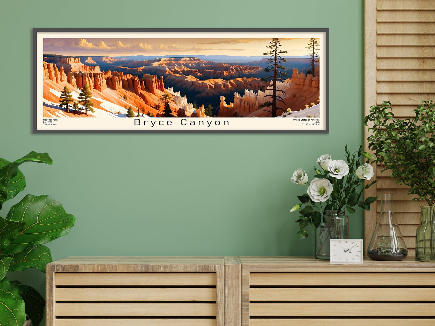 National Park USA Panoramic Poster Sets - Panorama Painting NPS - Wall Decor Modern - Scenic Poster - horizontal poster