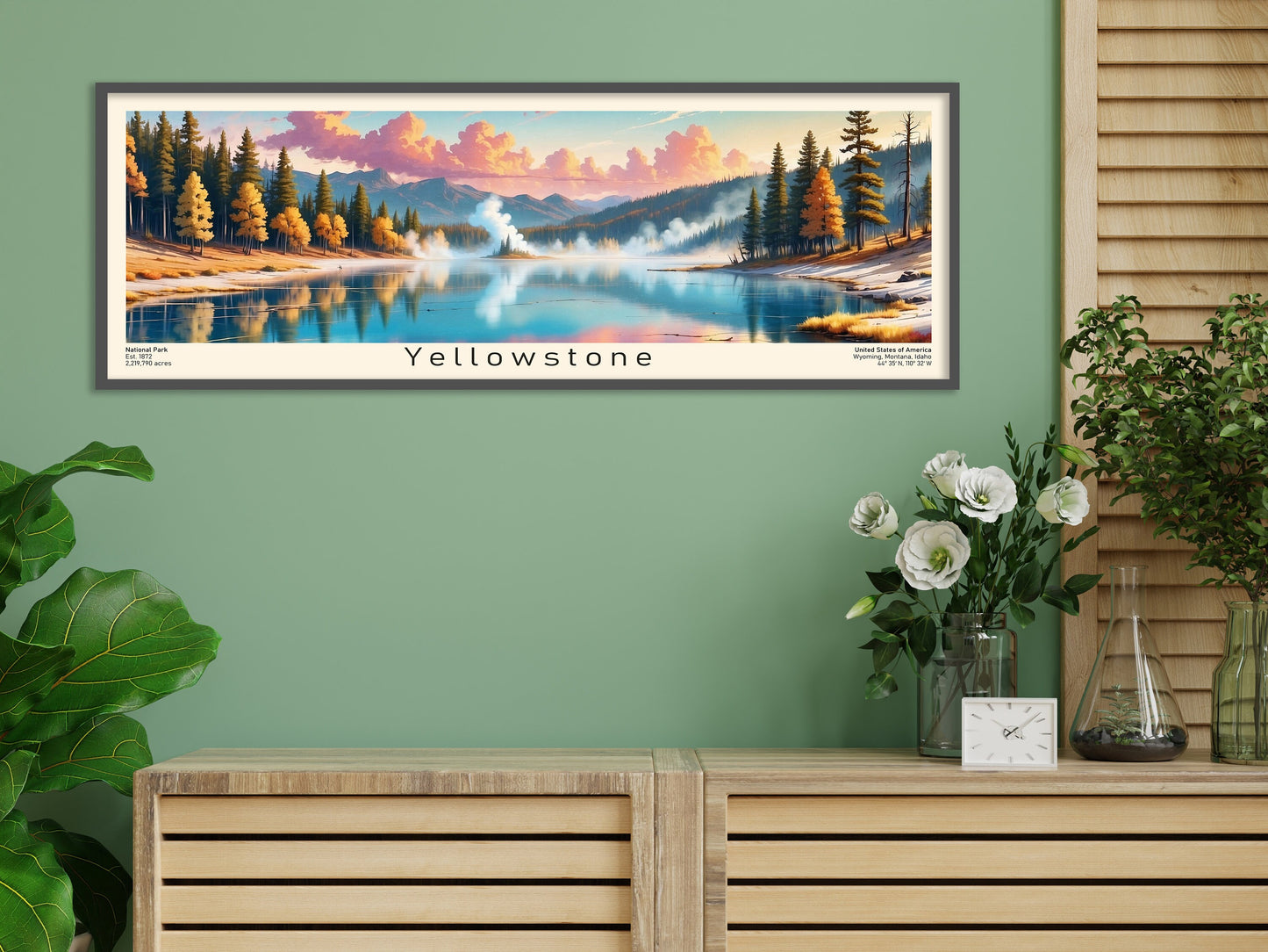 National Park USA Panoramic Poster Sets - Panorama Painting NPS - Wall Decor Modern - Scenic Poster - horizontal poster