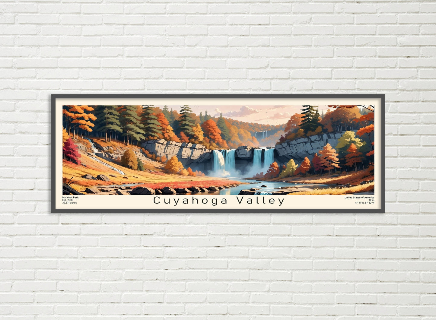 National Park USA Panoramic Poster Sets - Panorama Painting NPS - Wall Decor Modern - Scenic Poster - horizontal poster