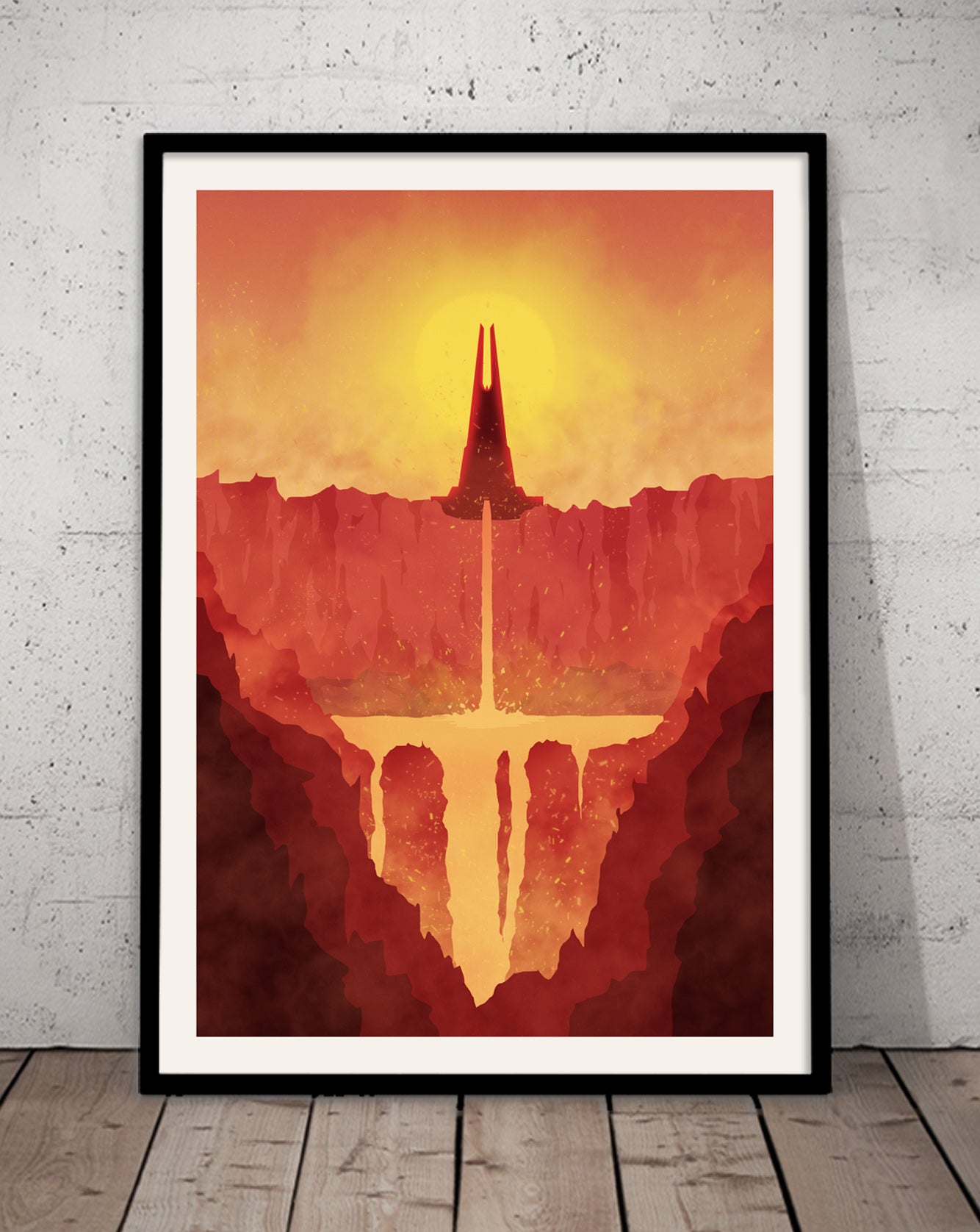 Mustafar - Star Wars Travel Poster, Star Wars Planet Minimalist Poster