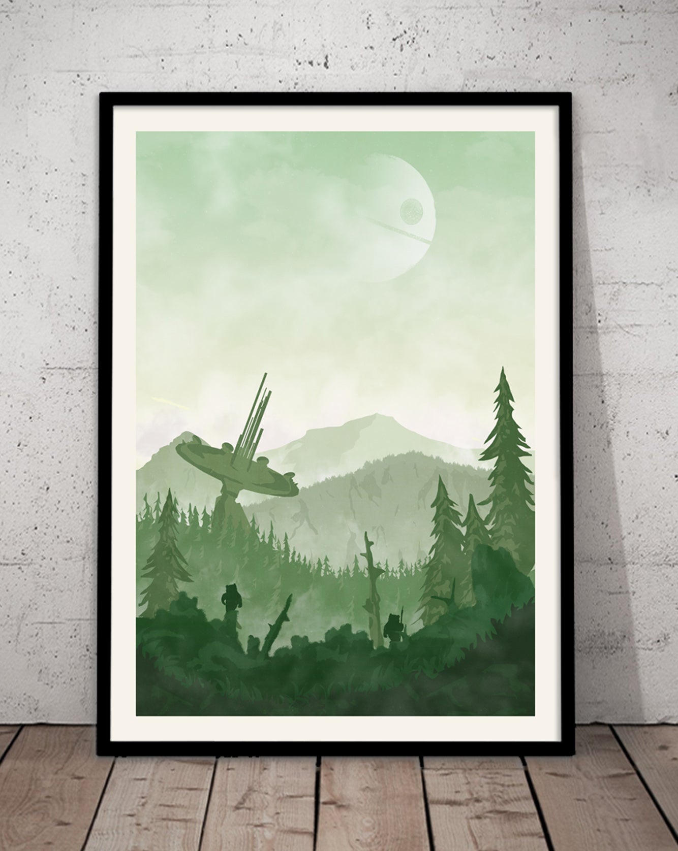 Star Wars Travel Poster Set, Tatooine, Hoth and Endor, Star Wars Planet Minimalist Poster Bundle